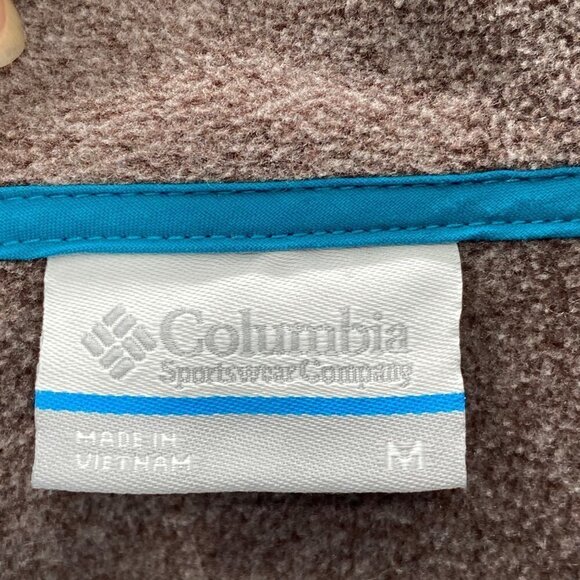 Columbia Gray Fleece 1/2 Snap Pullover Women’s Size M - Picture 5 of 5